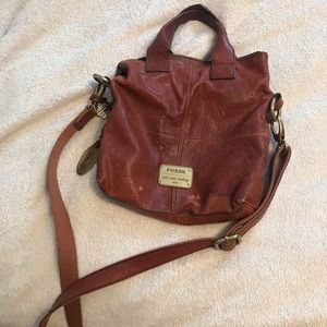 Vintage Tan Fossil Crossbody